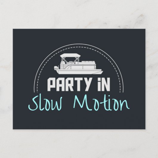 Pontoon Party in slow motion Briefkaart (Voorkant)
