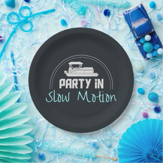 Pontoon Party in slow motion Papieren Bordje (Feest)
