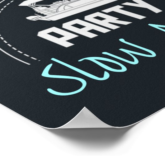 Pontoon Party in slow motion Poster (Hoek)