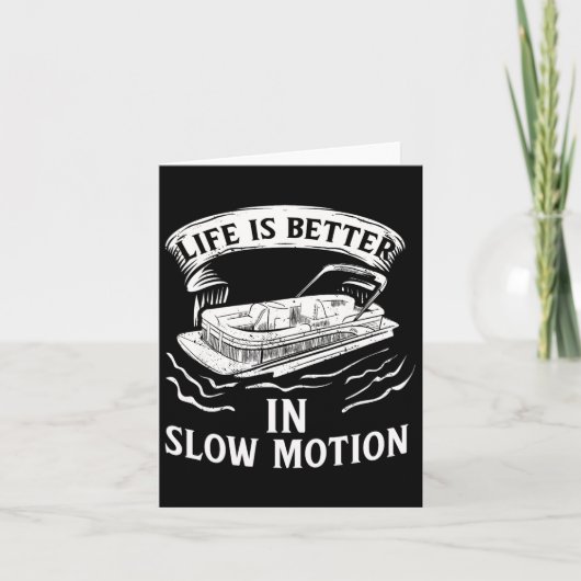 Pontoon Pontoon Toon Pantoon Pontoon Boat Lake Kaart (Voorkant)