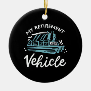 Pontoonboot - Mijn Pensioenvoertuig Keramisch Ornament