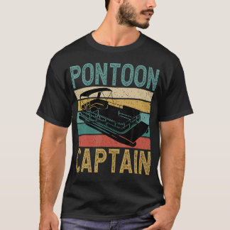 Pontoonbootkapitein Funny Pontoonbootvaren Ca T-shirt