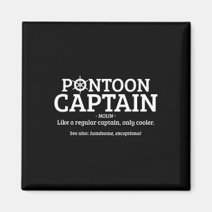 Pontoonkapitein Definitie Grappige Pontoonboot Boo Magneet