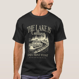 Pontoonkapitein en platbodem schipper en Tritoon k T-shirt