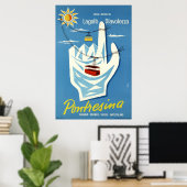 Pontresina, Engadin, Suisse, Poster de voyage (Bureau à domicile)