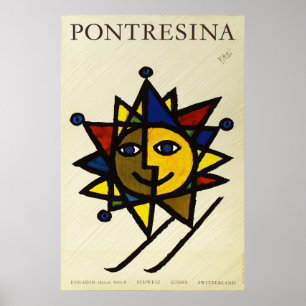 Pontresina, Engadin, Zwitserland, reisposter Poster