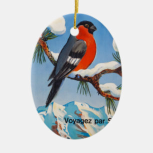 Pontresina Vacation Swiss Air Zwitserland Keramisch Ornament