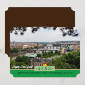 Ponts de Prague et Bonne année ! Carte /Praha (Devant / Derrière)