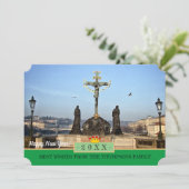 Ponts de Prague et Bonne année ! Carte /Praha (Debout devant)