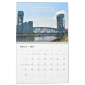Ponts étonnants du calendrier mural NYC (Feb 2027)