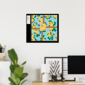 Ponts sur l'eau marécageuse - Poster de combat (Bureau à domicile)