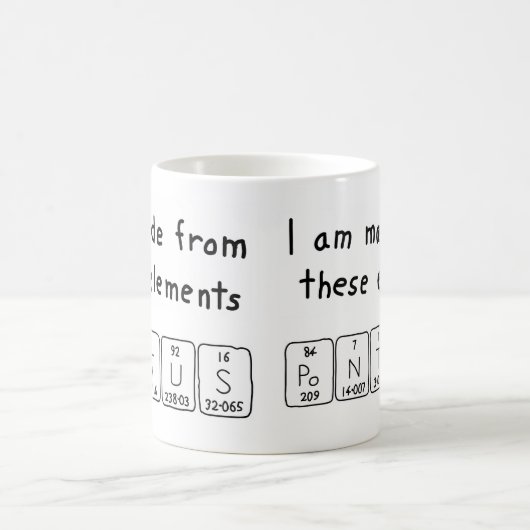 Pontus periodieke lijstnaam mok (Center)