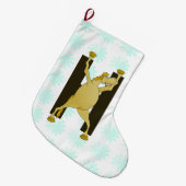 Pony-alfabet monogram H Grote Kerstsok (Voorkant (Hangend))