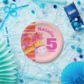 Pony art 5e verjaardag meisjes op maat bord (Feest)