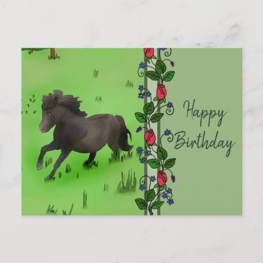 Pony Briefkaart (Voorkant)
