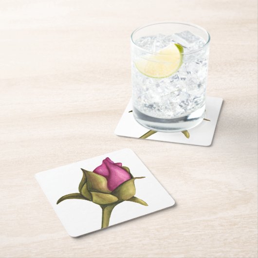 pony bud vierkante kartonnen onderzetter (Insitu)