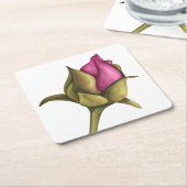 pony bud vierkante kartonnen onderzetter (Schuin)