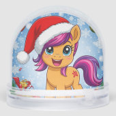 Pony de caricature de fête portant le chapeau de P (Arrière)