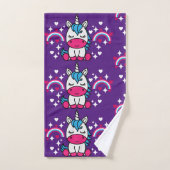 Pony de licorne violette (Serviette à main)