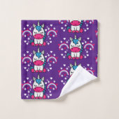 Pony de licorne violette (Gant de toilette)
