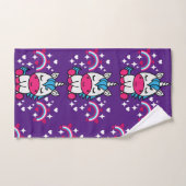 Pony de licorne violette (Serviette à main)