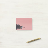 Pony en een glimlach post-it® notes (Op bureau)