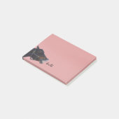 Pony en een glimlach post-it® notes (Schuin)