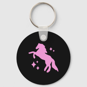 Pony en hakken liefhebber roze meisjes clubs disco sleutelhanger