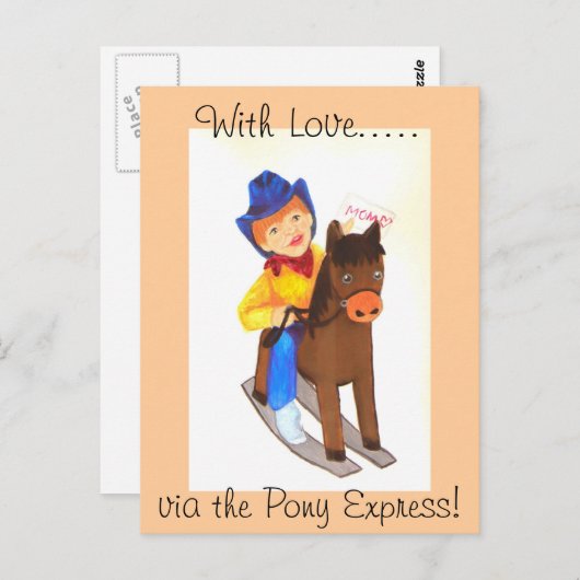 Pony Express Briefkaart (Voorkant / Achterkant)