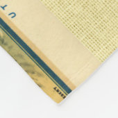  Pony Express Map Fleece Deken (Hoek)