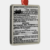 Pony Express, negen dagen Metalen Ornament (Rechts)