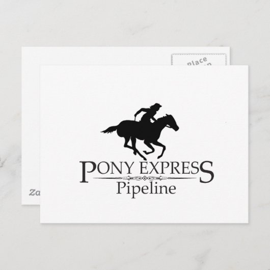 Pony Express Pipeline Briefkaart (Voorkant / Achterkant)