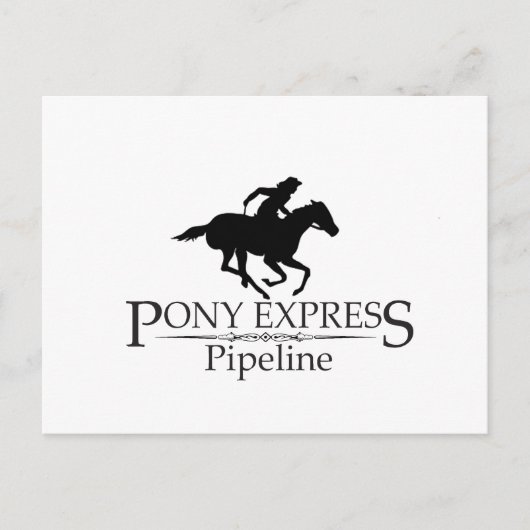 Pony Express Pipeline Briefkaart (Voorkant)