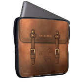 Pony Express-schitterende lederen draagtas Laptop Sleeve (Voorkant Rechts)