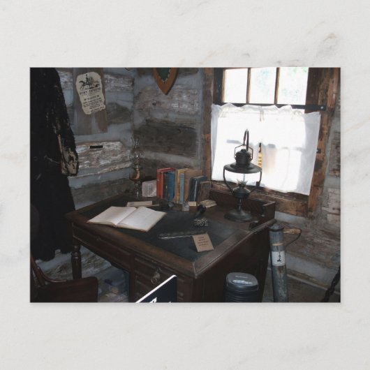 Pony Express Station Indoor Desk Area Briefkaart (Voorkant)
