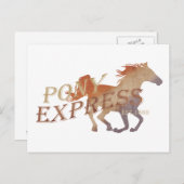 Pony Express-Vintage Briefkaart (Voorkant / Achterkant)