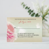 Pony Floral Wedding RSVP-reactiekaarten RSVP Kaartje (Staand voorkant)