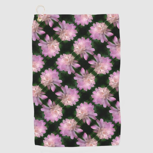 Pony Flower in Bloom Natuur Pattern Golfhanddoek (Voorkant)