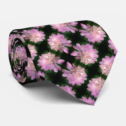 Pony Flower in Bloom Natuur Pattern Stropdas (Opgerold)