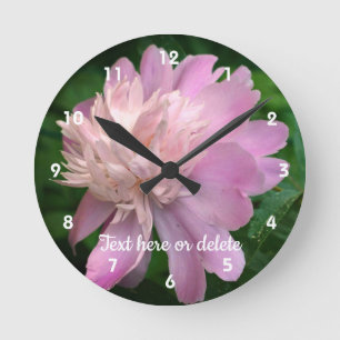 Pony Flower in Bloom Personalized Ronde Klok