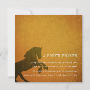 PONY-GEBED 5,25 x 5,25 kaart