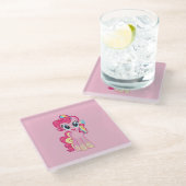 Pony Glazen Onderzetter (Schuin)