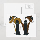 Pony hart briefkaart (Voorkant / Achterkant)