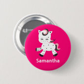  Pony Kawaii Pink Ronde Button 5,7 Cm (Voorkant /achterkant)