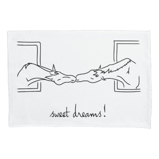 Pony Lines - Lieve dromen! Hoesje Kussensloop (Voorkant)