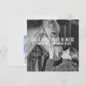 PONY LOVE carte 5,25 x 5,25 (Devant / Derrière)