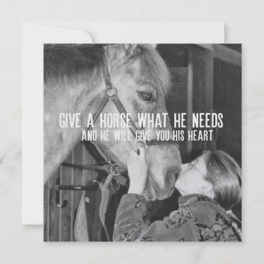 PONY LOVE carte 5,25 x 5,25 (Devant)