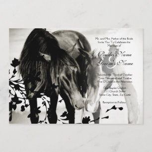 Pony Love Wedding Invitation Kaart