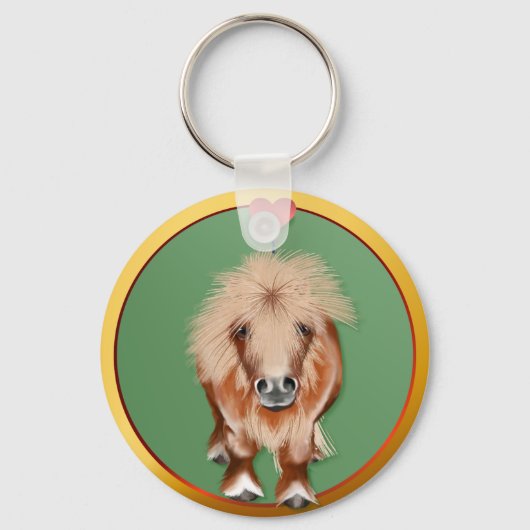 PONY met hart Sleutelhanger (Voorkant)