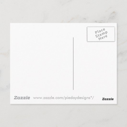 pony monogram I zazzle no shadow.png Briefkaart (Achterkant)